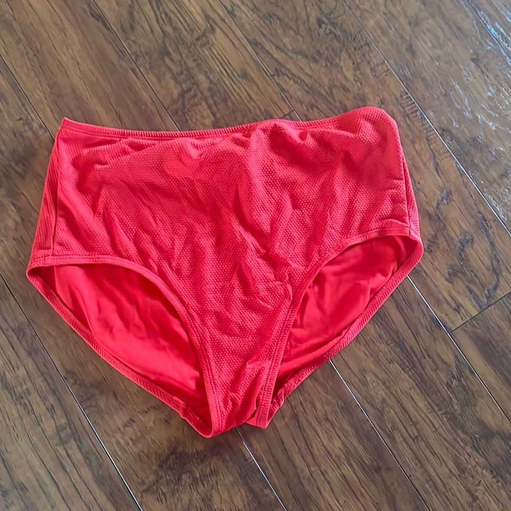 Target red high waisted swim bottoms!